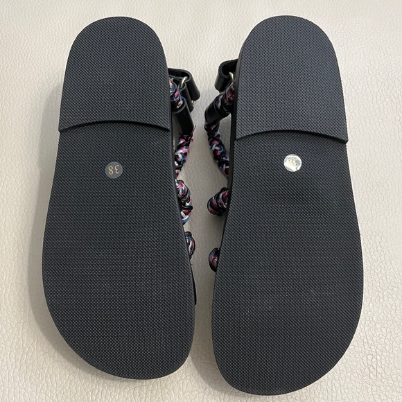 Sandro Women’s Helga Rope Cross Over Woven Cord Leather Sandal - EU 38/US 7.5 - Picture 8 of 9